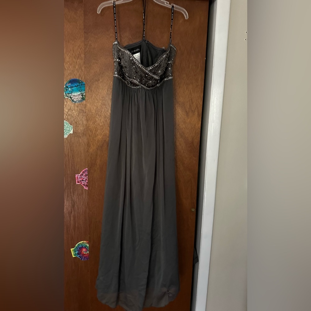 DB Studio Women’s Beaded Strapless Formal Dress